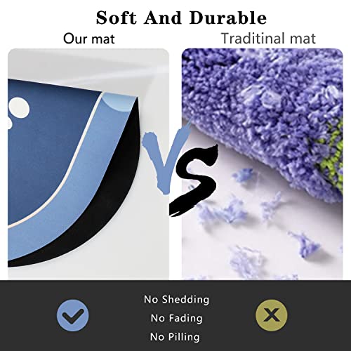 Bath Mat,Non Slip Bathroom Rugs,Soft Absorbent Small Bath Rug Mat,17.7" X 24" Quick Dry Rubber Backed Dirt Resistant Bath Rugs For Bathroom And Shower Floor,Easy To Clean Bath Mats Kitchen Doormat #TOP5