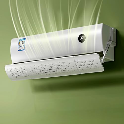 エアコン 風よけ 70cm-106cm 冷房対策 エアコン風よけ エアコン 風向き調整 カバー 直撃風 防止 調節竿付き 風除け 角度調整可能 エアコン用風よけ板 取付簡単 強力接着 冷房 暖房 風向調整板 オフィス 会社 店舗 クーラー 家庭用 業務用