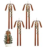 Embellissement saisonnier adaptable : apportez une ambiance festive à votre maison en ornant les arbres, les portes, les cheminées, les fenêtres et les clôtures avec des nœuds décoratifs, offrant plus de polyvalence pour vos besoins de style saisonniers