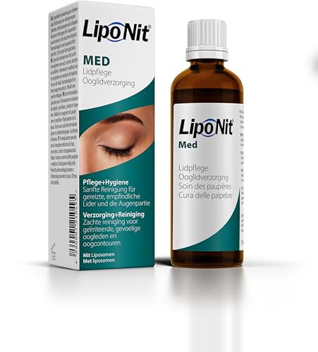 Lipo Nit Med Lidpflege-Suspension, Lidhygiene, Zur Linderung von Lidrandentzündungen und zur täglichen Lidrandpflege, 70 ml