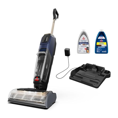 Bissell CrossWave HydroScrub Cordless Wet Dry Vacuum Mop, Floor Cleaner with ZeroGap Edge Cleaning & FurFinder Headlights, 45-Minute Runtime for Hard Floors & Area Rugs, 4275F