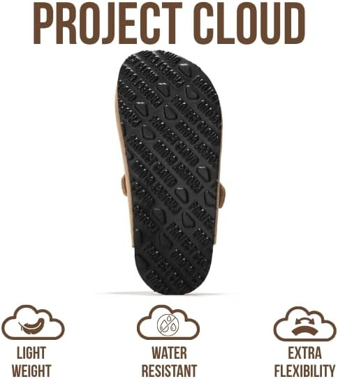 Project Cloud 100% Genuine Leather Kids Clogs with Natural Cork Footbed & Memory Foam Insole Arch Support - Non-Slip Clogs for Kids - Slippers Sandals for Boys & Girls Footwear - Image 5