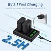 Tectra 2 Pack NP-FM500H NPFM500H Battery and LED Dual Charger for Sony Alpha SLT A58 A57 A65 A77 A99 A77V A77II A350 A450 A500 A550 A700 A850 A900 Alpha a99 II CLM-V55 DSLR Camera