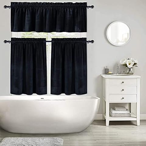 vctops Velvet Blackout Curtain Set Cover