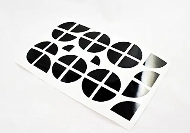 Autocollant d'angle emblème BMW Noir Brillant - Stickers BMW
