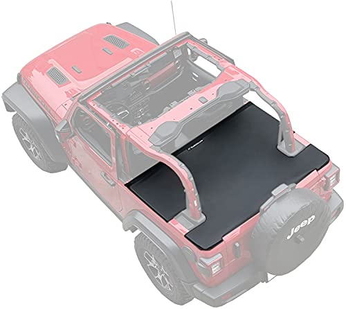 Image of Tonneau Cover for Jeep Wrangler Back Trunk Cargo Cover JL 2-Door, Black