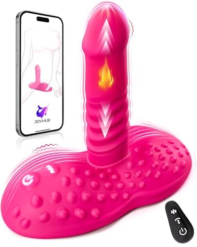 BEISAR Thrusting Dildo Sex Toys Vibrator, Riding Grinding Vibrators 9 Heating Thrusting & Vibrating Adult Toys for Women G Spot Anal Clitoral Stimulator Couples APP Romote Control Strap On Dildos