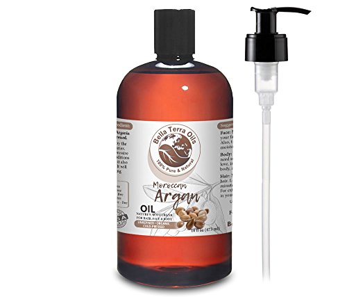 Moroccan Argan Oil. 16oz. 100% Pure. Cold-pressed. Unrefined