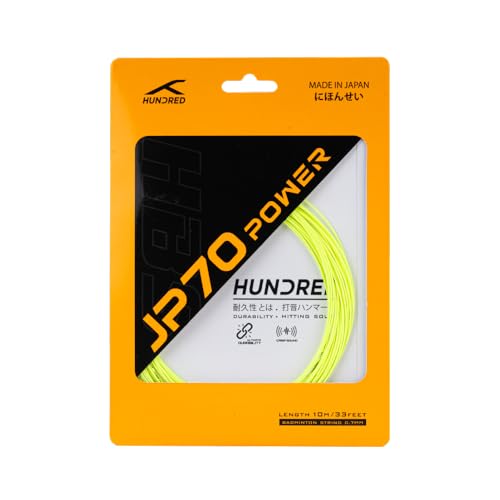 Image of Hundred JP 70 Power Badminton String | 0.70 mm High Repulsion & Power | Superior Durability & Tension Hold | Crisp Hitting Sound | Pro-Level Performance