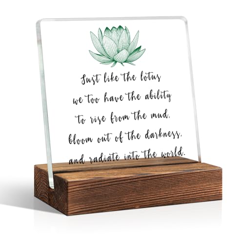 TOUNER Inspirational Power Quotes Office Decor Sign, Positive Quote Plaques