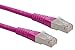 Produktbild ROLINE S/FTP LAN Kabel Cat 6 | Ethernet Netzwerkkabel mit RJ45 Stecker | Pink 1 m