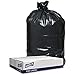 Genuine Joe 1.2mil Black Trash Can Liners, 45 Gal (Pack of 100)