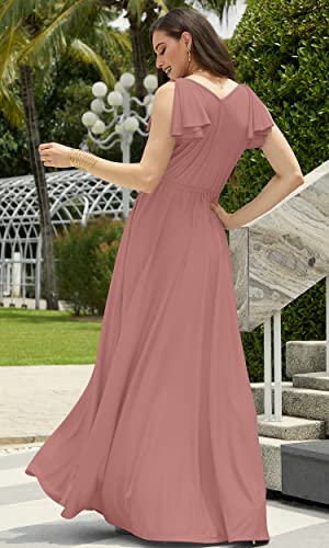 Image of KOH KOH Womens Long Sleeveless Bridesmaid Wedding Guest Prom Maxi Dress