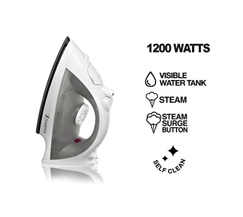 image for Smartek ST-1200 Full Function Steam Iron - Gray, 10.25X4.25