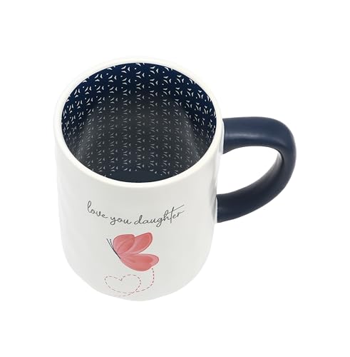 Pavilion Gift Company - Love You Daughter - 17 Oz Coffee Mug Tea Cup Daughter-In-Law Stepdaughter Floral Spring Drinkware by Pavilion Gift Company - Used condition - Image 4