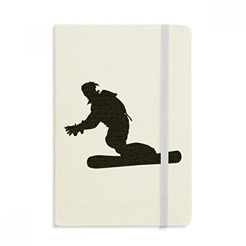 Carnet de notes ski A5 couverture tissu souple journal multicolore