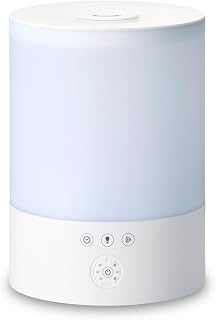同志社 加湿器 超声波式 Thermo Color 预制板 6畳(约9.9平方米) 木造 3畳(约4.95平方米) 容量 2.5L 3档切换 芳香对应 白色 KWA-202WH