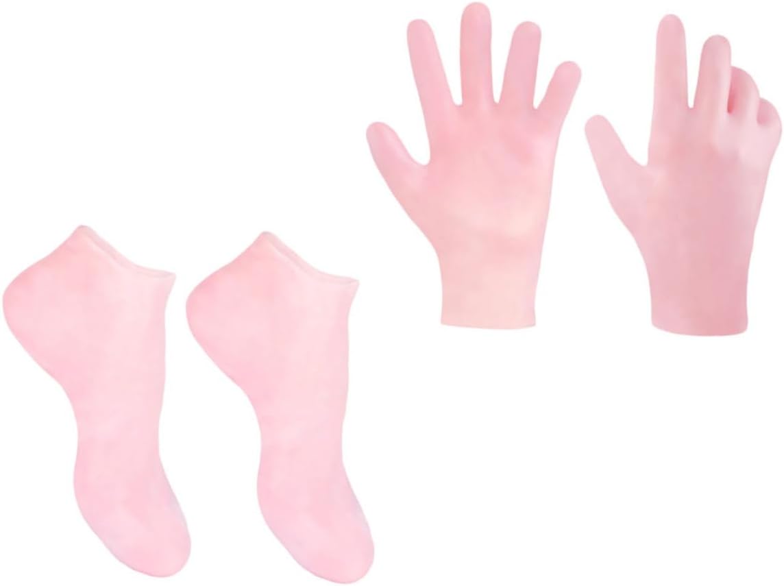 VALICLUD 1Set Moisturizing Foot Care Socks Exfoliating Remover Socks Gloves Softens Cracked Skin for Smooth Hydrated Feet