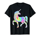 Tie-Dye Unicorn Colorful Pink Horse Silhouette Magical T-Shirt