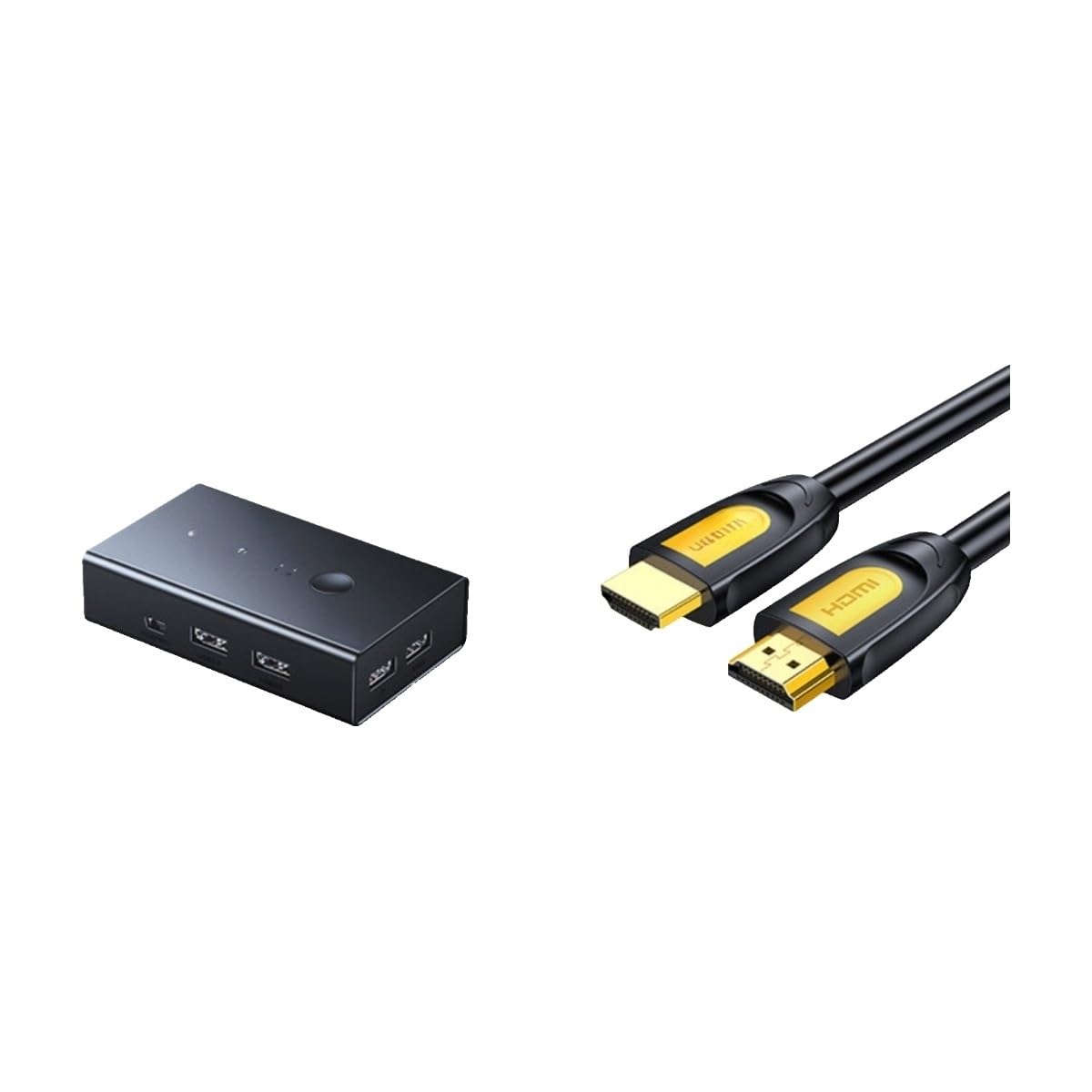 1 Pcs KVM Switch HDMI Two-in/Four-in one-Out one Monitor wit
