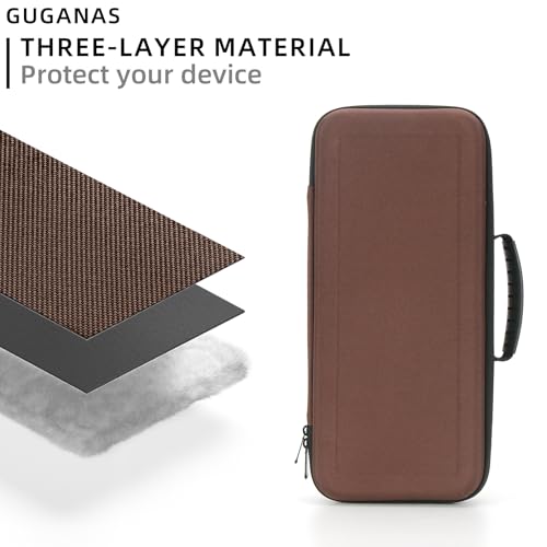 Hartschalenkoffer, kompatibel mit Dyson Airstrait Haarglätter, Tragetasche für Airstrait HT01. (Braun)