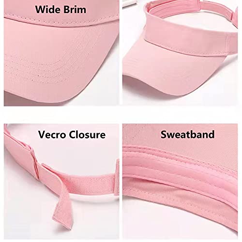 Toddler Sun Visor Girls Age 2-6, Kids Beach Visor Summer UV Protection Sport Cap for 6-12T3