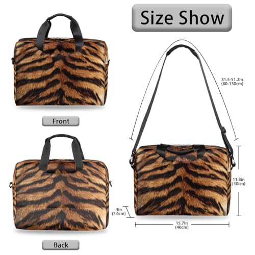 Maletín para laptop con estampado tigre, 13-16 pulgadas miniatura 6