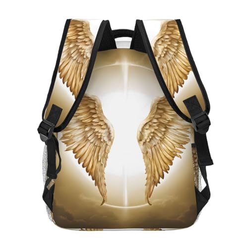 (Angel Wing) Laptop Backpack Purse For Women Men Travel Bag Casual Daypack With Compartment And Multiple Pockets4