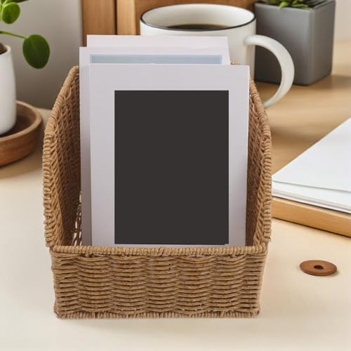 Cesta de almacenamiento para organizar libros en el salón moderno 6