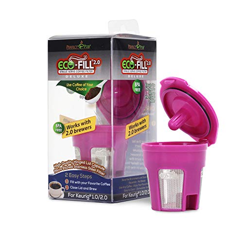 Perfect Pod ECO-Fill 2.0 Deluxe Reusable K-Cup Coffee Pod Filters | Compatible