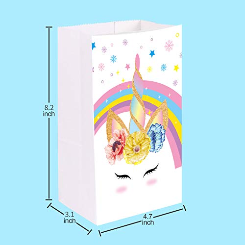 Pak met 24 Eenhoorn Enveloppen Snoepzakjes - Eenhoorn Papieren Zakken met Sticker 24 stks Eenhoorn - Eenhoorn… - Afbeelding 5
