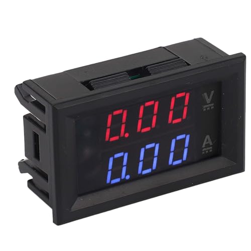 Voltage Current Meter, LED Digital Voltmeter Ammeter, Volt Tester, Amp Detector, LED Amperage Monitor DC0 to 100V (100A with Diverter)