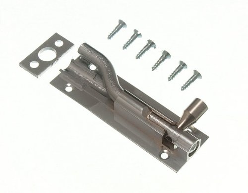 Boulon de porte coulissante 75mm targette laiton chromé loquet de meuble lot de 8