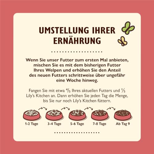 Lily's Kitchen Mit natürlichen Zutaten hergestellt Nassfutter für Welpen Hundefutter Schale Bio- Abendessen mit Huhn und Gemüse 150g