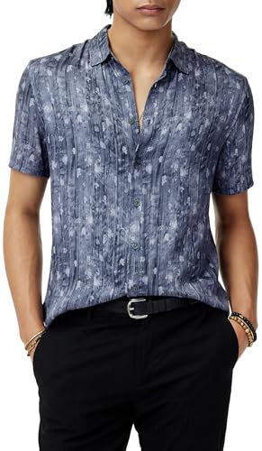John Varvatos Sean Shirt Blue Smoke XL