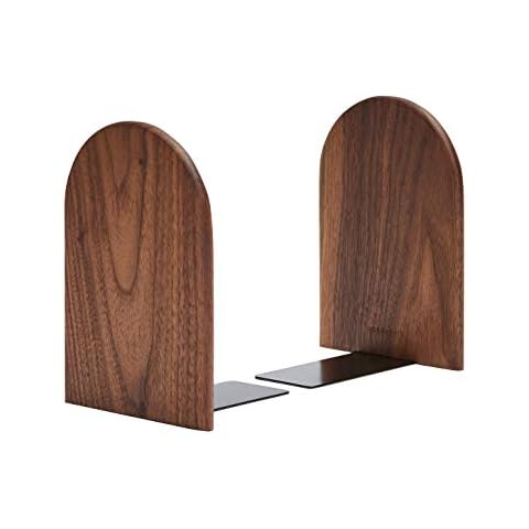 Pandapark Non-Skid Black Walnut Bookends Cover