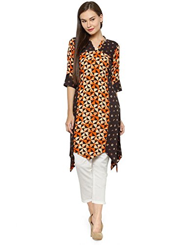 Image of INDIBELLE Raglan Double Print Rayon Kurta
