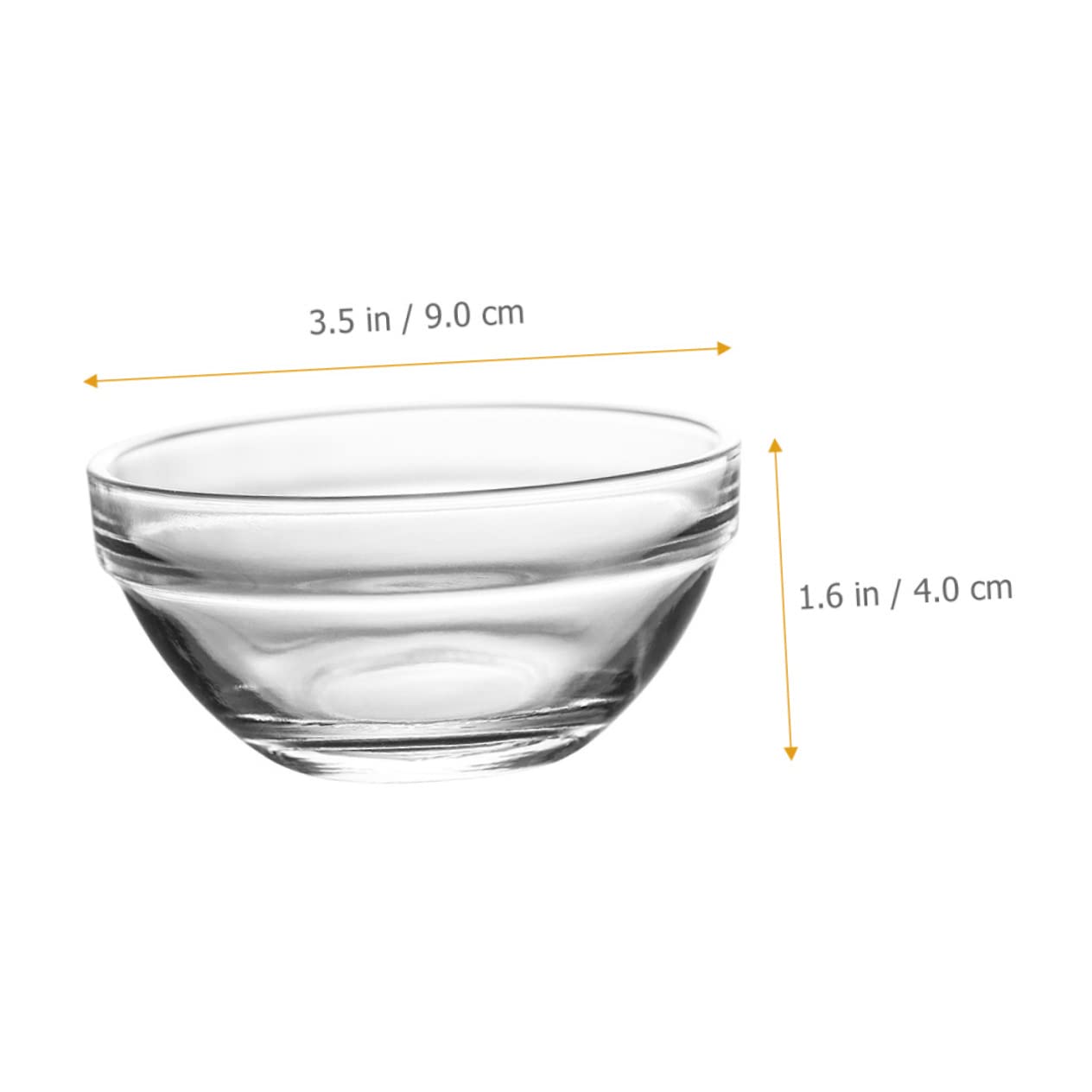 NAMOARLY 6pcs Glass Bowl Cake Charcuterie Bowls Prep Bowls Custard Cups Clear Bowls Trifle Bowls Cooking Bowls Sundaes Bowls Pinch Bowls Appetizers Bowls Dip Bowls Food Bowls Ramekins Bowls
