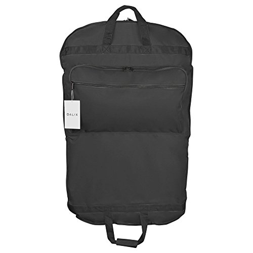 DALIX 39" Business Garment Bag Cover for Suits and Dresses Clothing Foldable w Pockets - Image 3