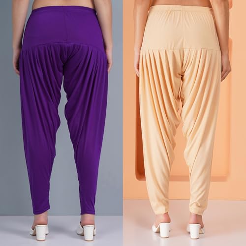 Image of Buy That Trendz Patiala Salwar for Women Relaxed Fit Viscose Patiyala Salwar Harem Bottom Pants