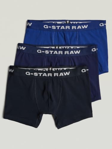 G-Star Herren Boxer Shorts 3 Pack Blue Tone, Mehrfarben (Mazarine Blue/Imperial/Lighting Blue D23773-D516-G162), XXL – Ansicht 4