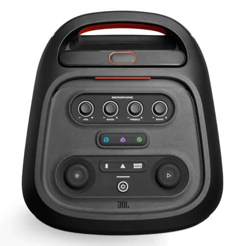 Image of JBL PartyBox Stage 320 Portable Party Speaker Bundle with Wireless Microphone System (Black)