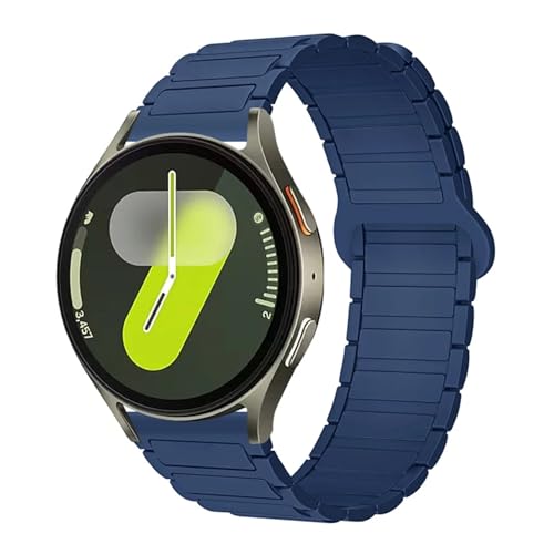 VMBVBHMDF Correa Magnética De Silicona De 18 Mm, 20 Mm Y 22 Mm For Samsung Galaxy Watch 7/6/5 Active 2, Compatible Con Pulseras Amazfit Y HUAWEI Watch GT 2e 3.(Blue,18mm)