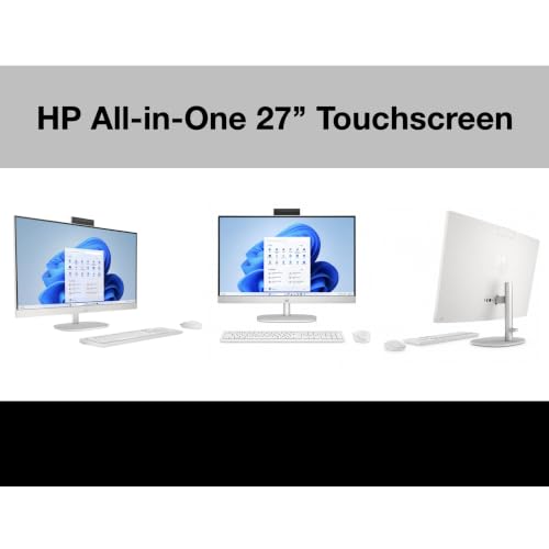 Image of HP 27 AI PC All-in-One 27 inch Touchscreen IPS FHD Display (Intel Ultra 5-225U, 32GB DDR5, 512GB PCIe SSD, Intel Graphics, WiFi 6, Webcam, Bluetooth 5.4, Win 11 Home) w /DKZ USB Port Expander