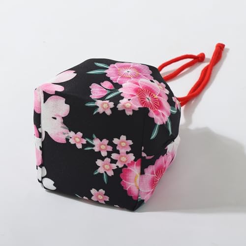 Japanese Drawstring Bag Kimono Handbag Blossom Sakura Bag Vintage Jewelry Coin Purse Gift Bag3