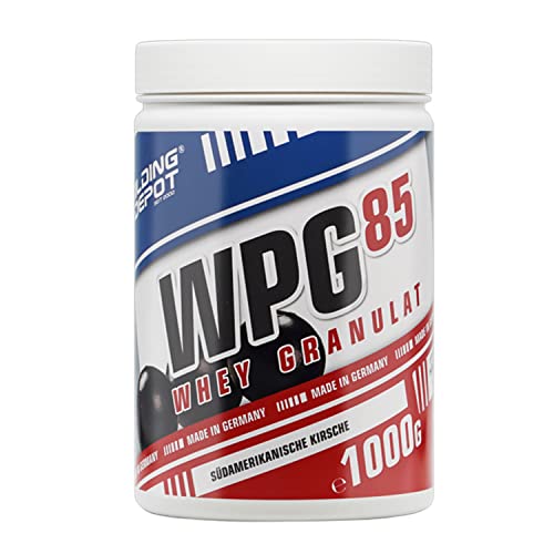 Bodybuilding Depot - WPG-85 Clear Whey Protein Granulat/Isolat 1kg - südamerikanische Kirsche | speziell zum Mixen in Wasser | perfekte Löslichkeit | hoher BCAA und EAA Anteil