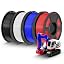 4kg Black+White+Blue+Red