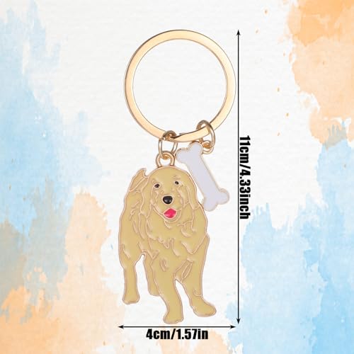 Mabor Metall Bag Charms Hundeliebhaber Geschenke,Schlüsselanhänger Hund Niedlicher Taschenanhänger Damen Accessoires Tier Schlüsseldekoration Schlüsselanhänger Auto für Damen und Herren