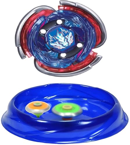Image of Kidoyz Metal Fusion Clash of Tornado Speed Top Stadium Battle with 4 Beys & 2 Launchers (4 Metal TOP and Plastic Stadium)