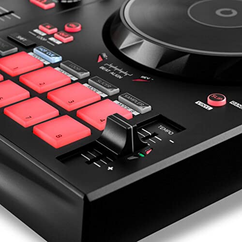 Hercules-DJ-Control-Inpulse-300-2-Deck-USB-DJ-Controller-for-Serato-DJ-Lite-and-DJUCED-Bundle-with-6-Comprehensive-Standard-Series-35mm-Stereo-Mini-Plug-to-2-RCA-Plugs-Audio-Cable